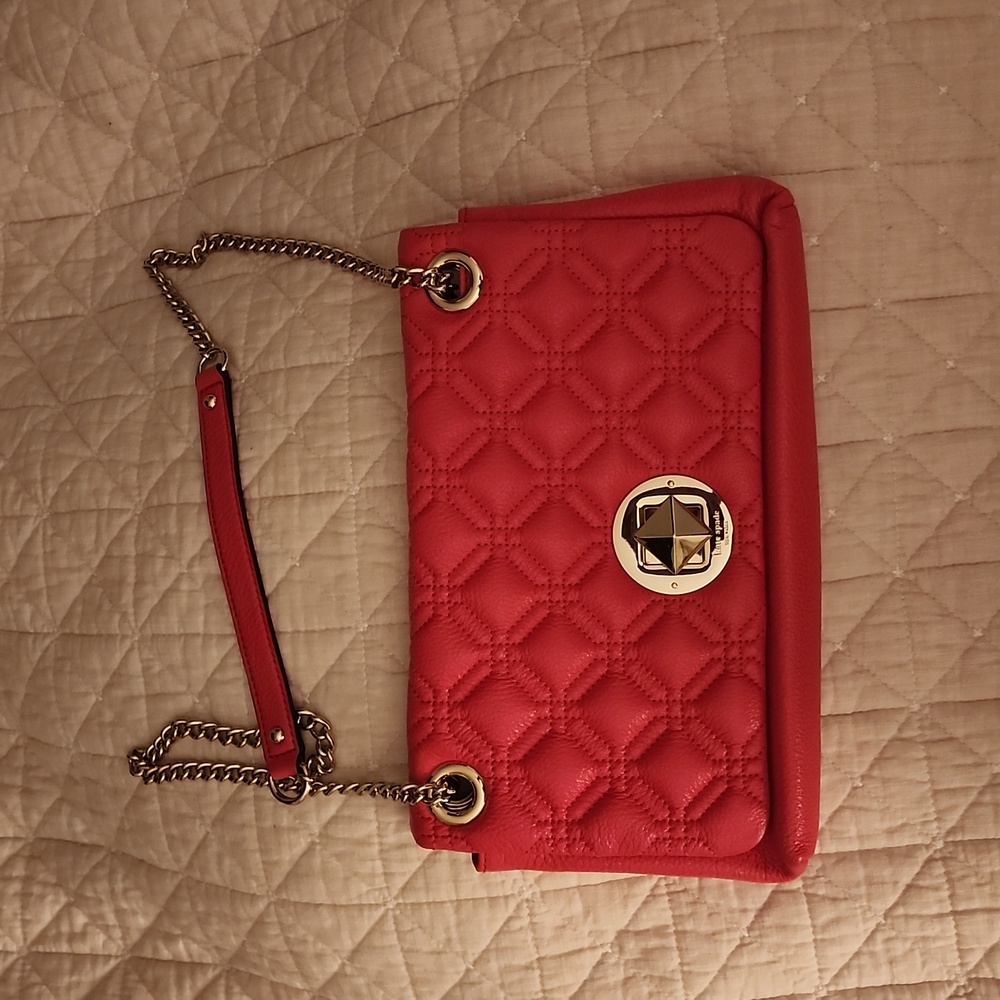 Authentic Kate Spade Chain Bag Coral